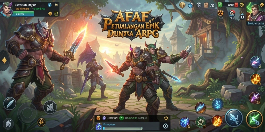 Tampilan gameplay intens dan menakjubkan di AFAF dengan aksi ARPG.