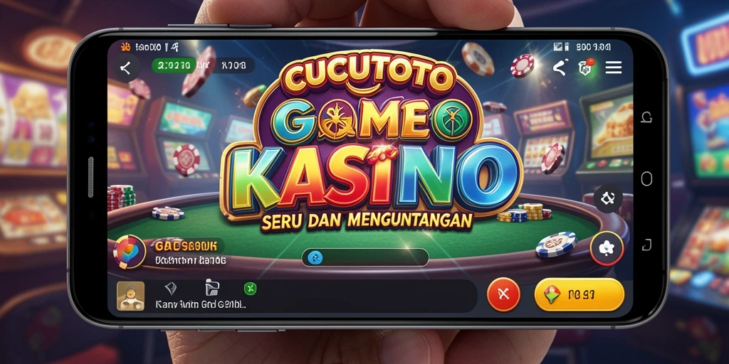 Screenshot utama CUCUTOTO menampilkan gameplay Kasino yang mendebarkan.