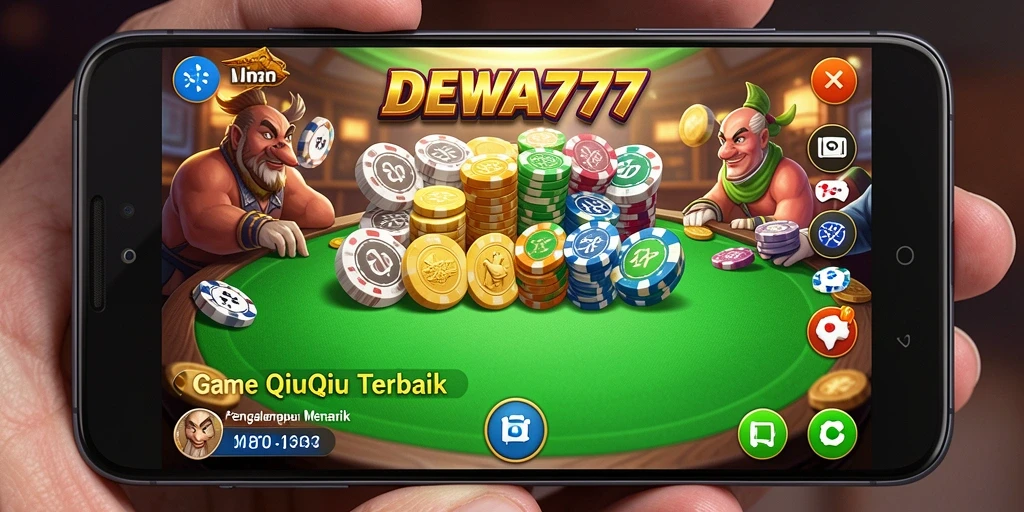 Gameplay DEWA777 menunjukkan aksi seru saat bermain QiuQiu.