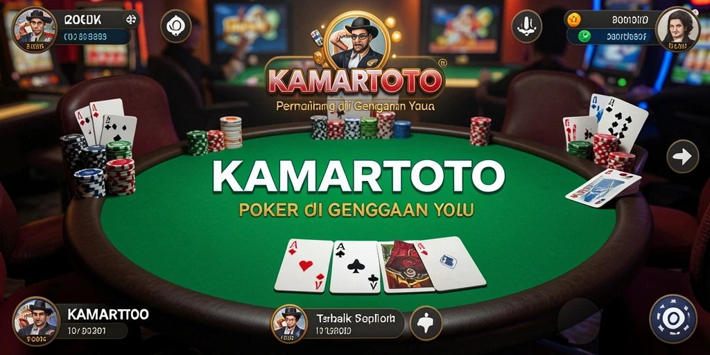 Tampilan gameplay Poker yang seru dan mengasyikkan di KAMARTOTO.
