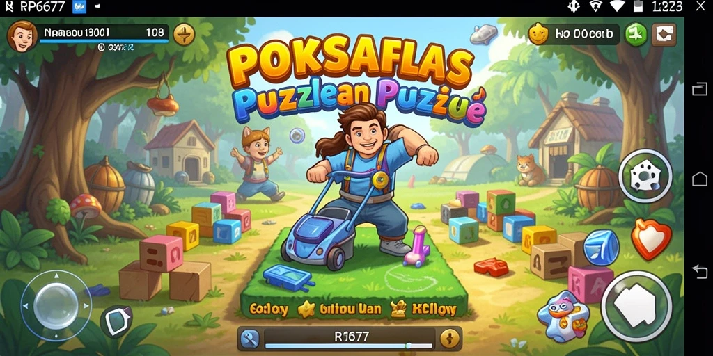 Screenshot utama RP6677 menunjukkan gameplay Puzzle yang menarik.