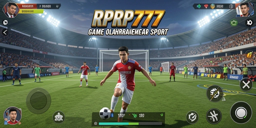 Tangkapan layar RPRP777 menampilkan aksi intens dalam pertandingan olahraga.